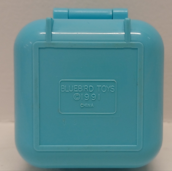 Polly Pocket 1991 Bluebird Dinnertime Ring and Ring Case *Incomplete Turquoise - Picture 9 of 15